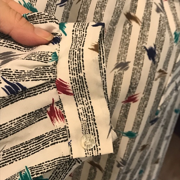 Vintage Lady Winston☀️Pussybow button down - Picture 6 of 11